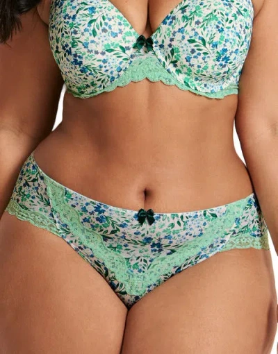 Adore Me Alexis Hipster Panties In Green