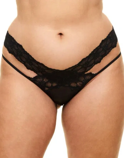 Adore Me Alma Thong Panties In Black