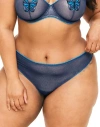 Adore Me Alyshia Thong Panties In Animal Blue