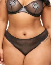 Adore Me Alyshia Thong Panties In Novelty Grey