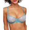 Adore Me Alyshia Unlined Demi Bra In Light Blue