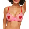 Adore Me Alyshia Unlined Demi Bra In Medium Pink