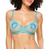 Adore Me Alyshia Unlined Demi Bra In Novelty Blue
