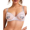 Adore Me Alyshia Unlined Demi Bra In White