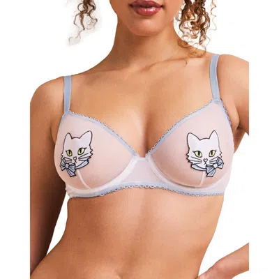 Adore Me Alyshia Unlined Demi Bra In White