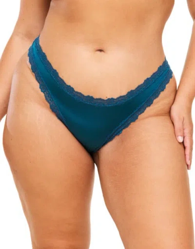 Adore Me Amara Thong Panties In Dark Green