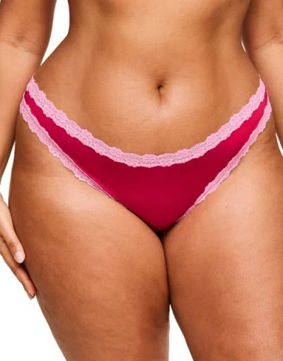 Adore Me Amara Thong Panties In Dark Red