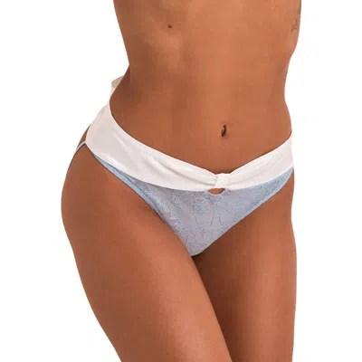 Adore Me Amaya Crotchless Panties In Blue