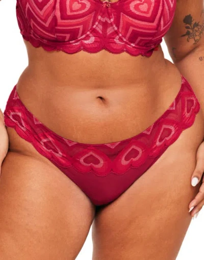 Adore Me Amorina Cheeky Panties In Dark Red
