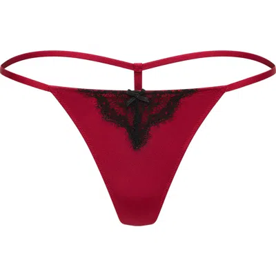 Adore Me Amrenn G-string Panties In Burgundy