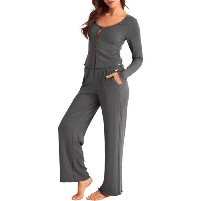 Adore Me Amrita Lounge Set In Gray