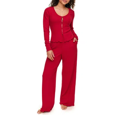 Adore Me Amrita Lounge Set In Red