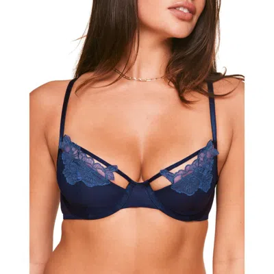 Adore Me Andy Unlined Demi Bra In Dark Blue