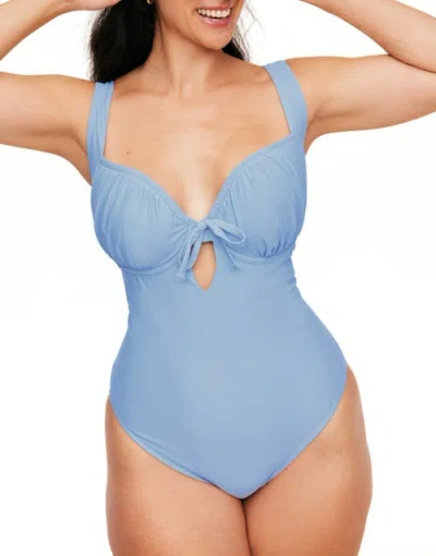 Adore Me Annabee Swimwear One Piece In Medium Blue