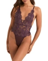 Adore Me Annushka Bodysuit Lingerie In Purple