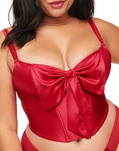 Adore Me Arianna Contour Bustier In Dark Red