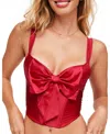 Adore Me Arianna Contour Bustier In Dark Red
