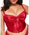 Adore Me Arianna Contour Bustier In Dark Red