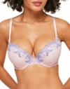 Adore Me Audrina Push Up Plunge Bra In Light Pink