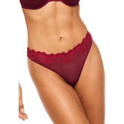 Adore Me Audrina Thong Panties In Dark Red