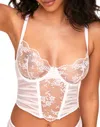 Adore Me Avara Cropped Bustier In White