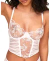 Adore Me Avara Cropped Bustier In White