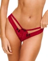 Adore Me Aziza Brazilian Panties In Dark Red