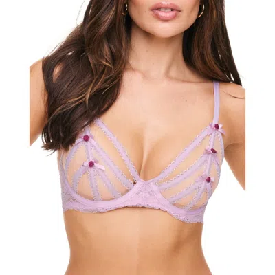 Adore Me Aziza Unlined Plunge Bra In Medium Purple