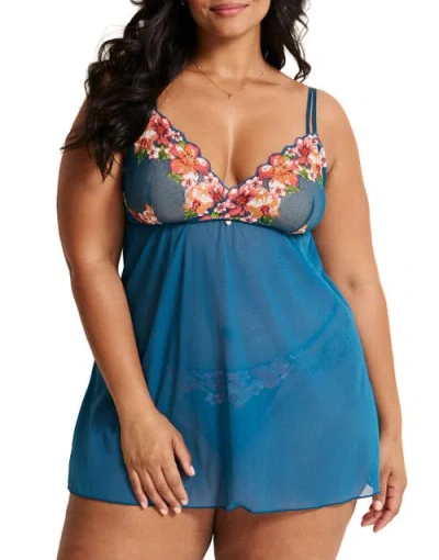 Adore Me Babette Babydoll & G-string Set Lingerie