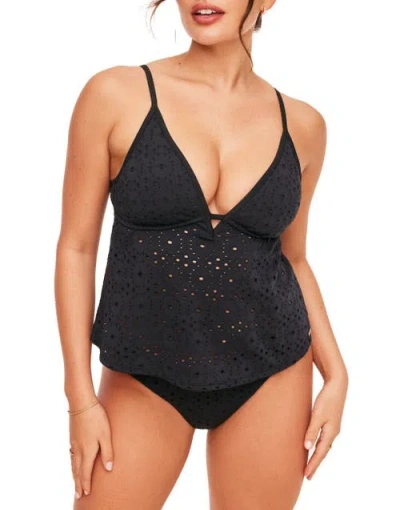 Adore Me Bailee Swimwear Tankini Top In Black