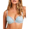 Adore Me Beanie Push Up Plunge Bra In Light Blue