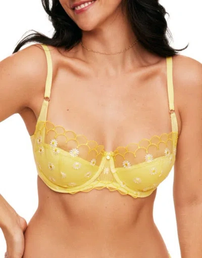 Adore Me Bettie Contour Balconette Bra In Light Yellow