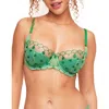 Adore Me Bettie Contour Balconette Bra In Medium Green