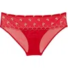 Adore Me Bettie Hipster Panties In Dark Red