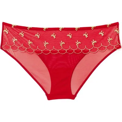Adore Me Bettie Hipster Panties In Dark Red