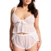 Adore Me Betty Cami & Shorts Set Lingerie In Neutral