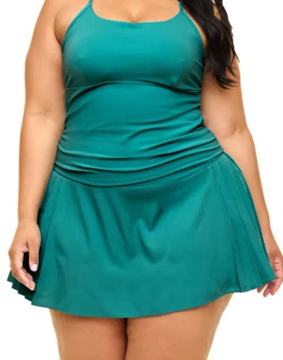 Adore Me Birdie Lotus High Rise Active Skort In Blue