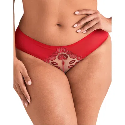 Adore Me Bisou Cheeky Panties In Red