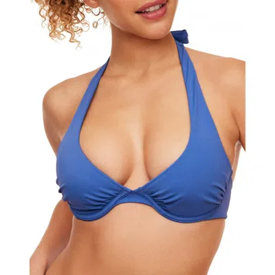 Adore Me Bobbie Swimwear Contour Demi Top In Dark Blue