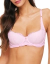 Adore Me Bonnie Contour Balconette Bra In Medium Pink