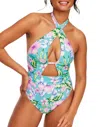 Adore Me Brinlee Women's Swimwear One-piece In Tropical Blue