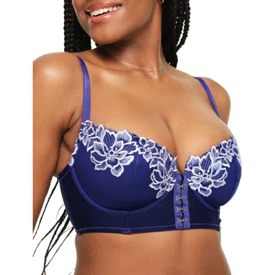 Adore Me Britta Contour Demi Bra In Dark Blue