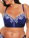 Adore Me Britta Contour Demi Bra In Dark Blue