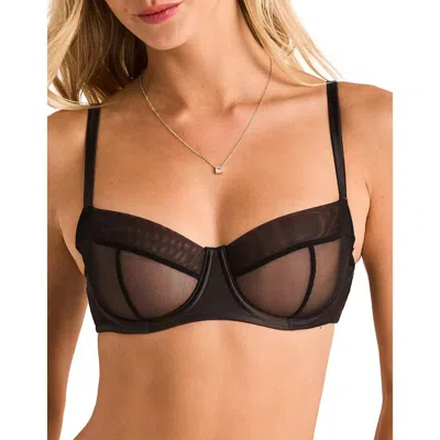 Adore Me Brittani Unlined Balconette Bra In Black