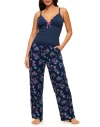 Adore Me Bryony Women's Pajama Cami & Pants Set In Ditsy Blue