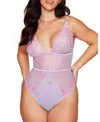 Shop Adore Me Calissa Women's Plus-size Bodysuit Lingerie In Medium Purple