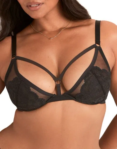 Adore Me Cam Unlined Plunge Bra In Black