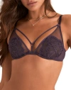 Adore Me Cam Unlined Plunge Bra In Purple