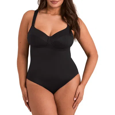 Adore Me Cariba Swimwear One Piece Swimsuit In Black
