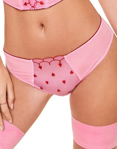 Adore Me Caroline High Cut Panties In Medium Pink